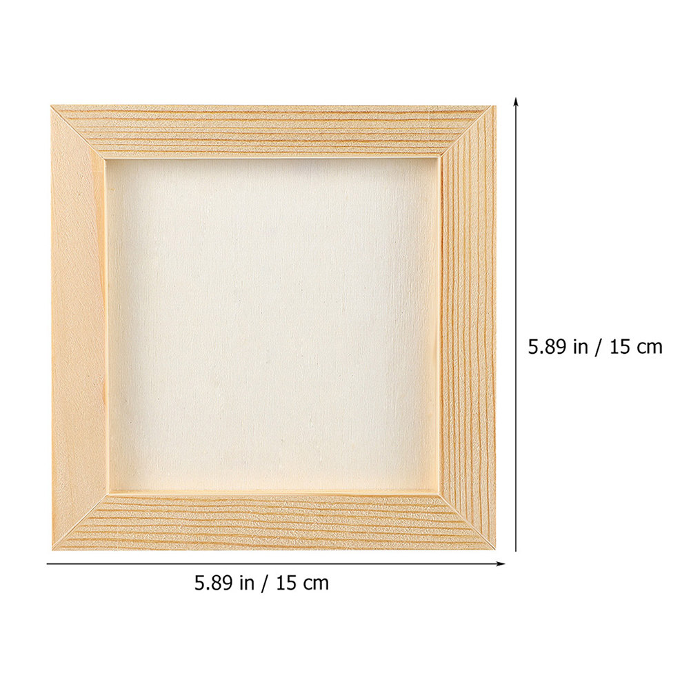 6Pcs Solid Wood DIY Blank Pict - Art And Craft For Nursery review and price