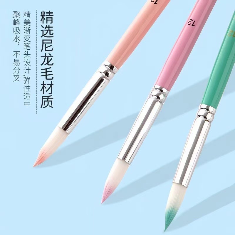 6 Pcs Set Nylon Hair Watercolo - Gouache Paint Set review and price