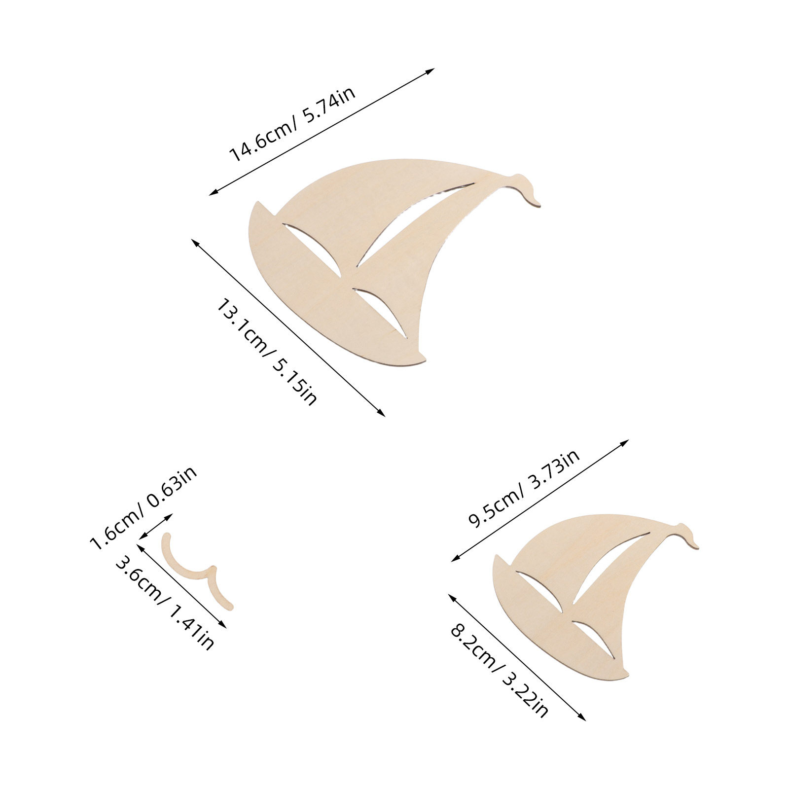 6Pcs Wood Sailboat Cutouts Unf - Art And Craft For Nursery review and price