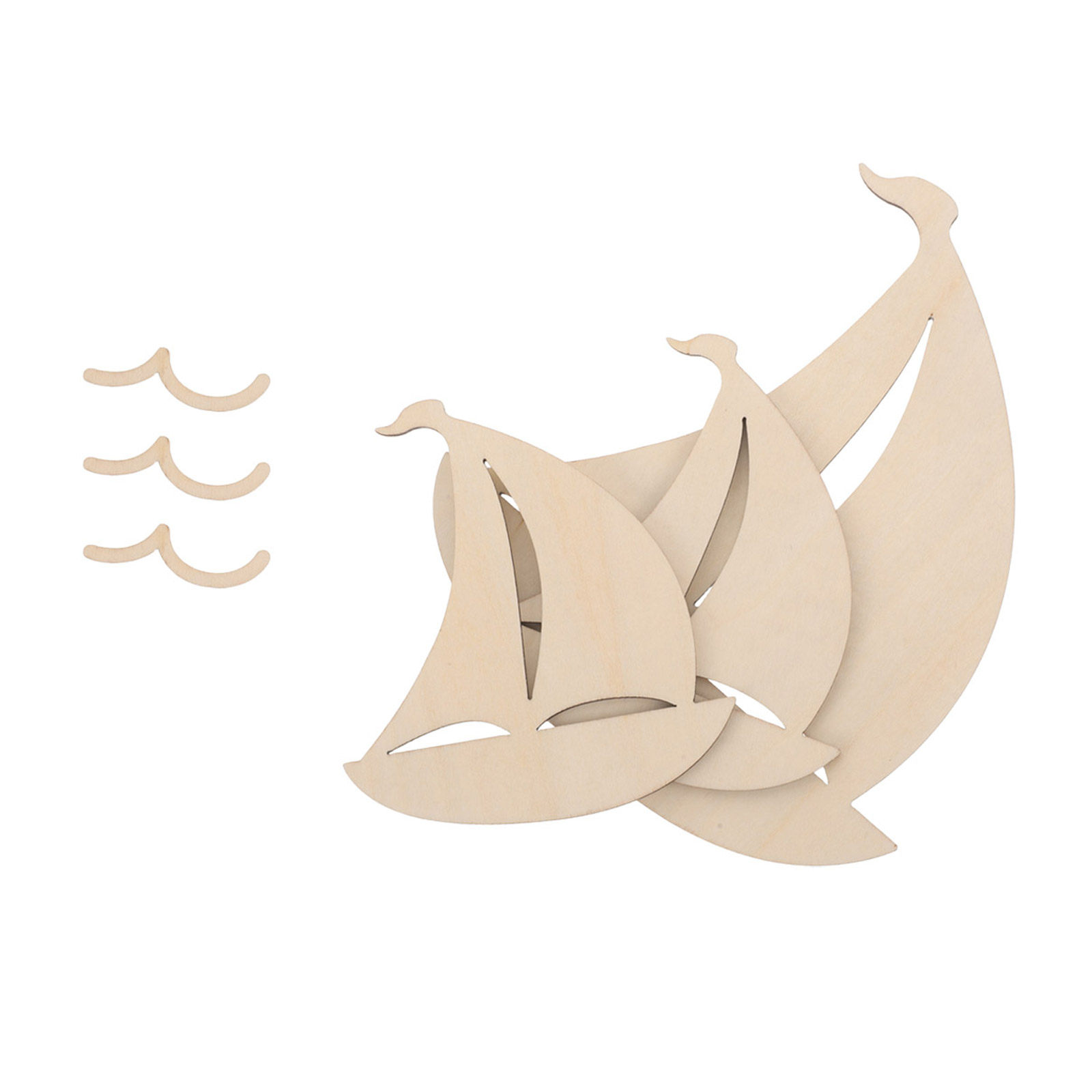 6Pcs Wood Sailboat Cutouts Unf - Art And Craft For Nursery review and price