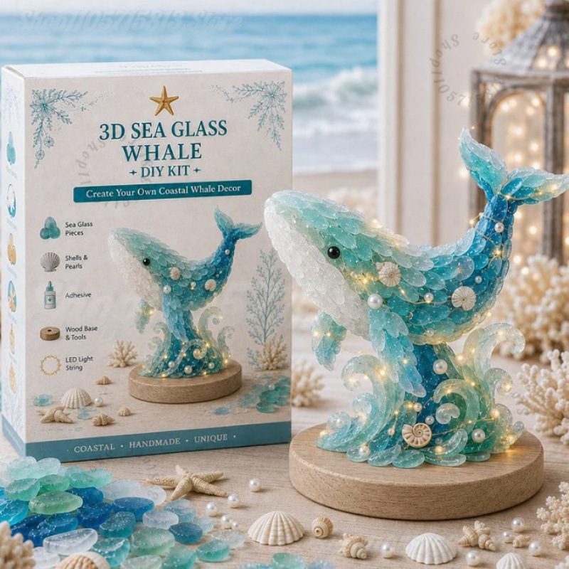 Christmas DIY Sea Glass Craft  - Art Craft Kit review and price