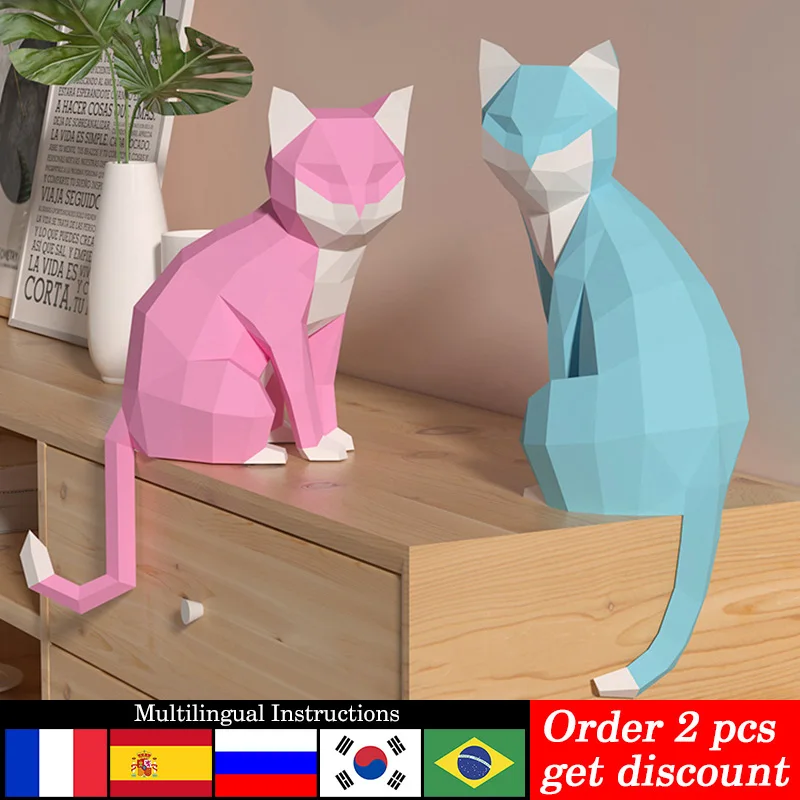 1 Pair Lovers Cat Animal Decor - Art Craft Cardboard review and price