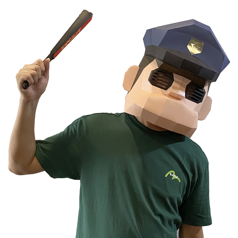 Cartoon Police Mask Paper Mode - Art Craft Cardboard review and price