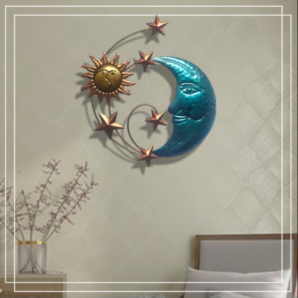 Handmade Iron Metal Moon Face  - Art And Craft For Nursery review and price